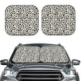 thumbnail image 2 of Sikiie Heart Leopard Print Foldable Car Windshield Sun Visor, Car Window Sunshade Suitable for Sedan, SUV and Truck Car Accessories-Large, 2 of 6