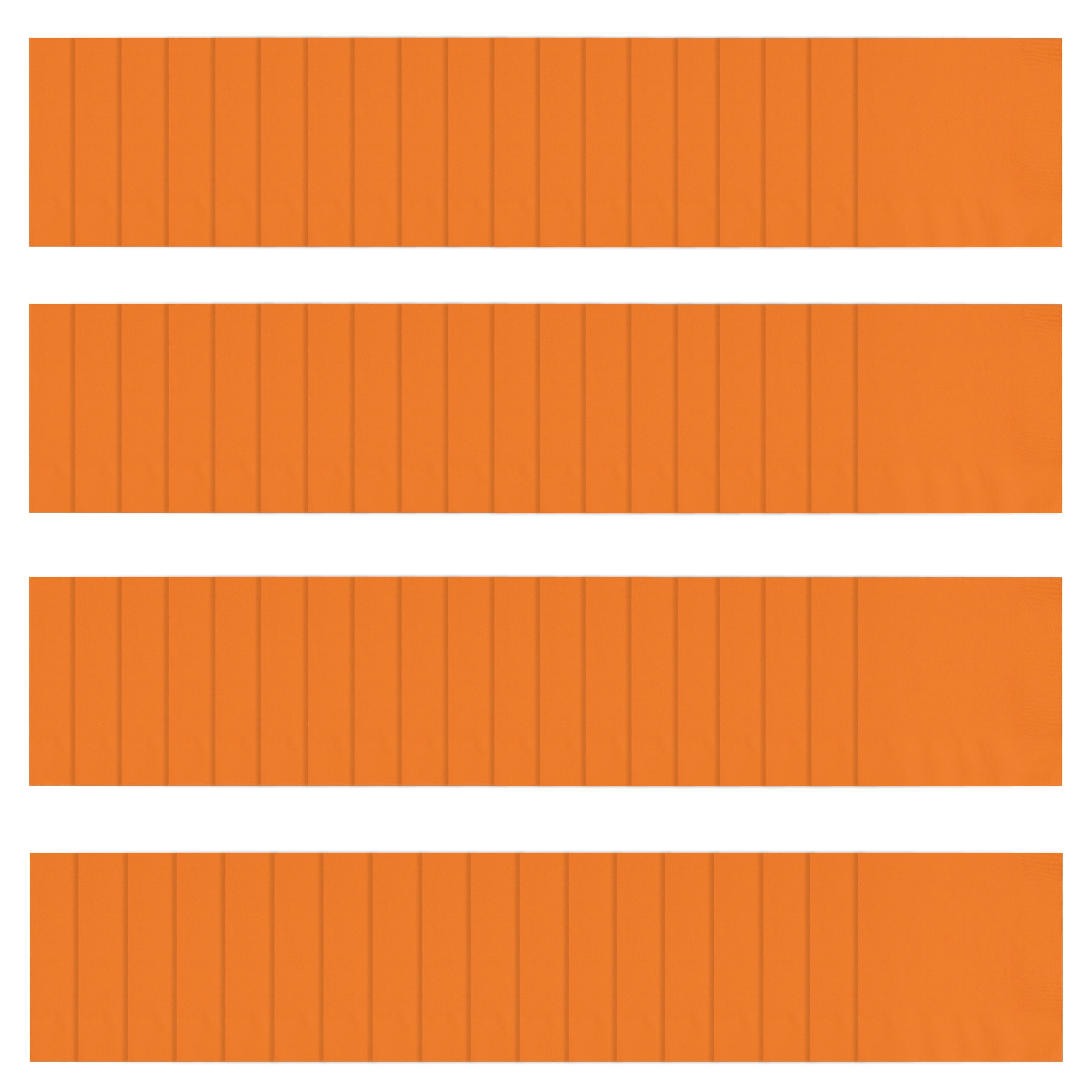 75 Count 6.5 x 6.5IN Orange Paper Napkins, by Way To Celebrate