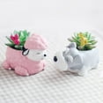 thumbnail image 4 of Winter Savings! Creative Cartoon Dogs Flower Vase Puppy Resin Planter for Succulents Cute Corgi Mini Flower Pot Desktop Pot Garden Bonsai for Home Garden Decoration, 4 of 11