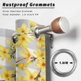 thumbnail image 2 of Outdoor Curtains for Patio Waterproof, Spring Forsythia Flowers Outdoor Privacy Panels Grommet, Yellow Floral Hummingbird Gray Plaid Blackout Outside Curtains for Porch/Cabana 54"x95", 1 Panel, 2 of 8