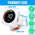 thumbnail image 5 of XISAOK Clip On Electric Guitar Tuner with LCD Display for Guitar, Ukulele, Violin, 5 of 7