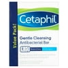 Cetaphil Body & Face Gentle Cleansing Antibacterial Bar Value Pack!, 4.5 oz, 3 pack