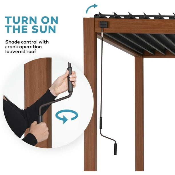 MIRADOR Pergolas - Adjustable Shade & Rain Protection for Offices