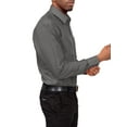 thumbnail image 3 of G-Style USA Men's Regular Fit Long Sleeve Solid Color Dress Shirts - Charcoal - 4X - 20-20.5 - 36-37, 3 of 6