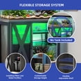 thumbnail image 6 of ModFusion Metal Aquarium Stand with RGB Lights & Power Outlet for 40-50 Gallon Tanks - Black & Gray, 6 of 11