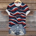 thumbnail image 6 of Leey-World Womens 250th Anniversary Usa Shirt USA Flag 4th of July Christian Faith T-Shirt(Navy,2XL), 6 of 7