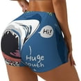 thumbnail image 1 of Fotbe Great White Shark Shorts Sin Costuras – Shorts Deportivos de Cintura Alta para Mujer, Elásticos para Gimnasio, Yoga, Running o Ciclismo-XX-Large, 1 of 8