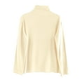 thumbnail image 5 of ZJXFGS Women'S Pull Over Tops Fall Long Sleeve Tops School Outfits for Teachers Early Fall Tops for Women Beige L, 5 of 9