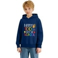 thumbnail image 5 of XAOFW Children's Hoodies Sweatshirts 100 Days Of School Print Fashionable Hoodie Casual Loose Fit Pullover Long Sleeve Hooded Sweatshirt Trendy Cozy Family Gathering Tops, 5 of 7