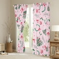 thumbnail image 3 of Manfei Christmas Flower Blackout Curtains Set of 2 (52x84 Each),Kawaii Bowtie Ribbon Window Curtains,Pink Green Curtains and Drapes For Teens,Super Cozy Room Decor, 3 of 6