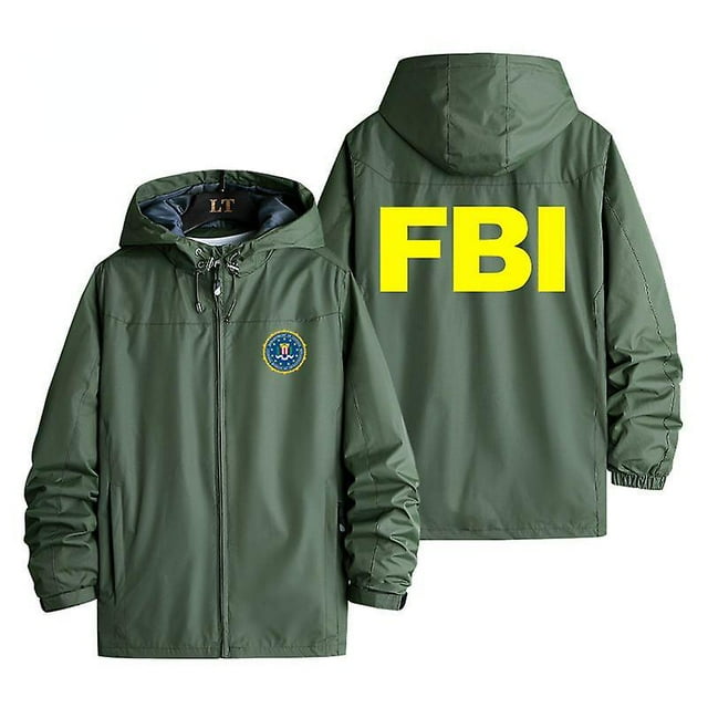 Fbi Agent Cosplay Costume Fall Winter Outdoor Jacket Windproof Warm Rain Proof Men's And Women's Jackets Fbi Printed Pattern Jacket-week