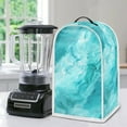 thumbnail image 5 of Yuyamidu Blue Marble Stripes Blender Cover Dust Cover Universal Coffee Maker Cover Soy Milk Maker Cover Multi Cooker Mixer Covers Kitchen Appliance Cover Case for Home, 5 of 6
