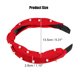 thumbnail image 4 of Diadema de Satén Anudado Perla Unique Bargains Rojo 1.1 Pulgadas Ancho, 4 of 7