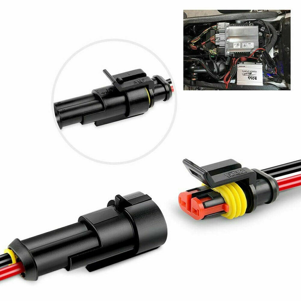 ZZlann 352Pcs 12V Waterproof Electrical Wire Connector Terminal Kit 1/2/3/4 Pin Car Accessories