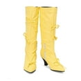thumbnail image 5 of UngA Cowboy Chic Mid-Calf Cowgirl Boots Cowboy Western Pull-On Tabs Pointy Toe Boot Yellow,39, 5 of 7