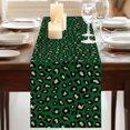 thumbnail image 3 of Table Runners 72 Inches Long Dress Scarves, Green Black Farmhouse Kitchen Table Runner, Coffee Tablerunners, Elegant Modern Abstract Art Luxury 14x72 Inch, 3 of 9