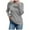 Gray, variant on Plus Size Sweater Tops On Seasonal Women's Solid Long Sleeve Pullove Sweater Tops Orange 6(M)