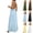 Light Blue, variant on YTCAMLO Backless Womens Cami Dress Casual Summer Spaghetti Strap Sleeveless Smocked Maxi Dresses Loose Fit Vacation Sundress