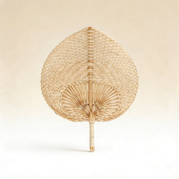 Gallickan Natural Bamboo Hand Fans,Hand Weaving Fan for Summer Cooling Supplies Farmhouse Wall Decor Wedding Party Favors