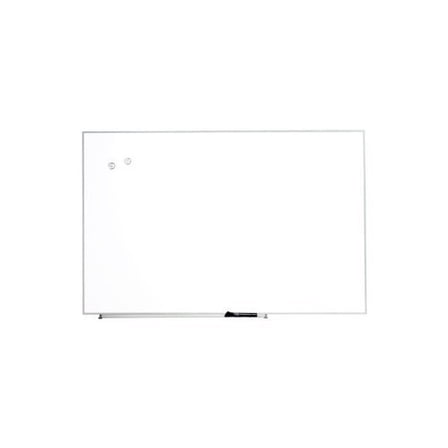 Quartet® Magnetic Dry Erase Board, Painted Steel, 48 x 31, White, Aluminum Frame