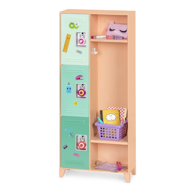 Juego de armarios Playset Our Generation Classroom para 18 muñecas