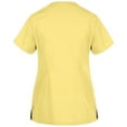 thumbnail image 2 of Panda Uniform by HeedFit Unisex Two-Pocket Button-Front Scrub Top – 4XL Yellow, 2 of 4