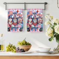 thumbnail image 3 of 4th of July Kitchen Towels Set of 2, Independence Day Blue Red Plaid Gnomes Absorbent Dish Towels for Kitchen, Microfiber Hand Towel, Quick Drying Tea Towel for Cleaning Decorative Dishcloths, 3 of 7