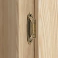 thumbnail image 2 of 10 Pack (5 Pair) Brushed Satin Nickel Self Closing Cabinet Hinges for Flush Mount Kitchen Cabinet Door, 1/2" Overlay (Variable) Face Frame Semi Concealed Kitchen Cabinet Hinges, 2 of 6