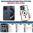 thumbnail image 2 of for iPhone 16 Pro Max MagSafe Case with Camera Lens Protector,Full Protection Clear Magnetic Case Compatible with MagSafe Elegant Anti-Scratch Case Cover for iPhone 16 Pro Max Black, 2 of 16