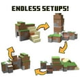 thumbnail image 3 of Minecraft Overworld Playset with 1 Action Figure & 10 Papercraft Blocks, 3.25-in Scale Toy, 3 of 7