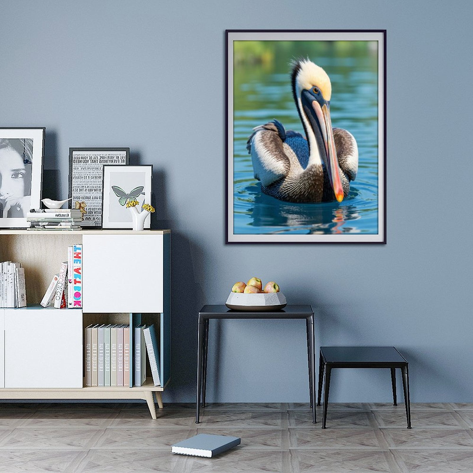 Diamond Art Kits for Adults - 5d Pelican Calm Water Nature Scene Diamond Painting for Adults, Diamond Art for Adults Beginners, Diamond Painting Kits for Adults for Home Wall Decor