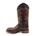 thumbnail image 6 of The Western Shops Men’s Leather Cowboy Boot Square Toe Embossed Python Print, 6 of 7