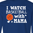 thumbnail image 4 of Inktastic I Watch Basketball with Mama Long Sleeve Youth T-Shirt, 4 of 5
