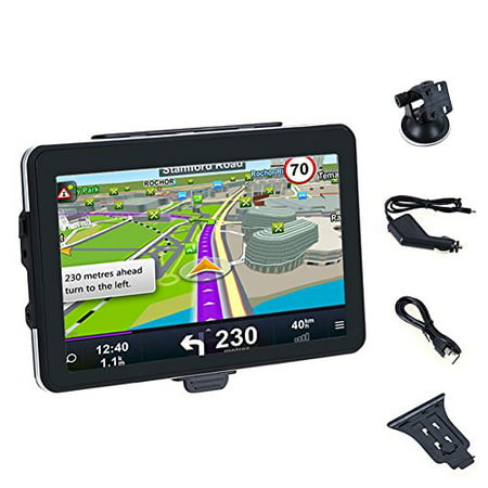 GPS Navigators System,WinnerEco Portable Bluetooth Navigation Truck Car GPS Navigator 7inch Touchscreen with Free Maps Voice