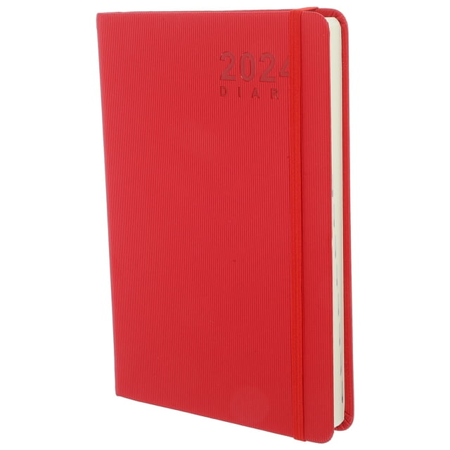 Shisuyan Red Planner Notepad for Writing Use Made of Paper to Organize Work and Life with Practical Functions