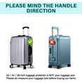 thumbnail image 6 of Luggage Covers for Suitcase,Suitcase Covers,Clear Pvc Luggage Protectors,Ransparent Travel Suitcase Wrap,Protective Cover Case for 20 24 28 30'' Wheeled Luggage, 6 of 7