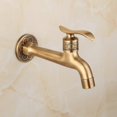 thumbnail image 2 of Antique Brass Faucet Handle Laundry Bathroom Wall Mounted Washing Machine Faucet Outdoor Garden Single Hose Cold Faucet, 2 of 5