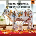 thumbnail image 3 of Kamdhenu Cow & Calf Idol for Home Temple | Divine Indian Decor Statue | Attract Wealth, Prosperity & Happiness | Hand-Painted Polyresin Figurine for Pooja & Gifting, 3 of 5