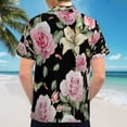 thumbnail image 6 of High Quality Hawaiian Shirts for Men Short Sleeve Aloha Beach Shirt Floral Summer Casual Button Down Shirts Blouses UQI9NB, 6 of 7