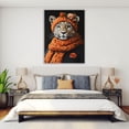 thumbnail image 6 of Mudket Framed Ready to Hang Cute Trendy Leopard Canvas Wall Art, Floral Cheetah Wall Art Pictures, Animal Print Room Decor for Bedroom and Living Room House Decor - 40"L x 28"W, 6 of 10