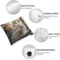 thumbnail image 6 of Acheng Watercolor Forest Trees Animals Throw Pillow Covers Cushion Decorative Square Pillow Cases for Couch Sofa Bed Set of 2 White(Two Sides Print) 20x20in, 6 of 7