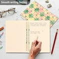 thumbnail image 4 of FORMRS 1-Subject Spiral Notebook 8" x 5" College Ruled 60 Refillable Sheet A5 Hard Cover, Retro Symmetrical Stars, 4 of 7