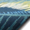 thumbnail image 3 of Liora Manne Area Rug Palm Border Indoor Outdoor Navy 75% Polypropylene 5x8, 3 of 5