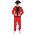thumbnail image 3 of Adult Men's Day of The Dead Senor Costume | Red Cosplay Costume, 3 of 8