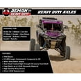 thumbnail image 2 of Demon Powersports Rear Left/Right Heavy Duty Axle for (2018-21) Yamaha Wolverine X2/X4, Made of 4340 Chromoly Steel, In Dual Heat Treated High Strength, Wider Angles & In Molybdenum Grease Precision, 2 of 3