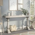 thumbnail image 7 of Furniture of America Fieldz 59-Inch Antique White Wood Finish Console Table, 7 of 7