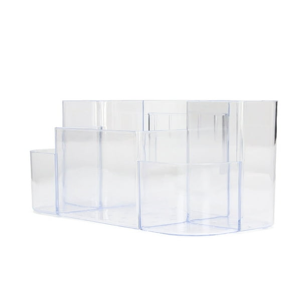 Lyumo Skin Care Organizer, Clear Plastic Organizer Transparent Punch Free Easy To Install Compartmental For Home Bathroom Transparent White Other