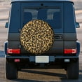 thumbnail image 5 of Kll Gold Glitter Leopard Tire Cover,Universal Wheel Tire Cover For Trailer, Rv, Suv, Truck,Camper And Many Vehicle,(15 Inch), 5 of 8