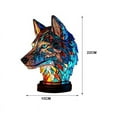 thumbnail image 3 of KUIZAP Lampe de Table Animal en Résine Teintée Veilleuse pour Chambre Maison (Tortue de Mer), 3 of 7