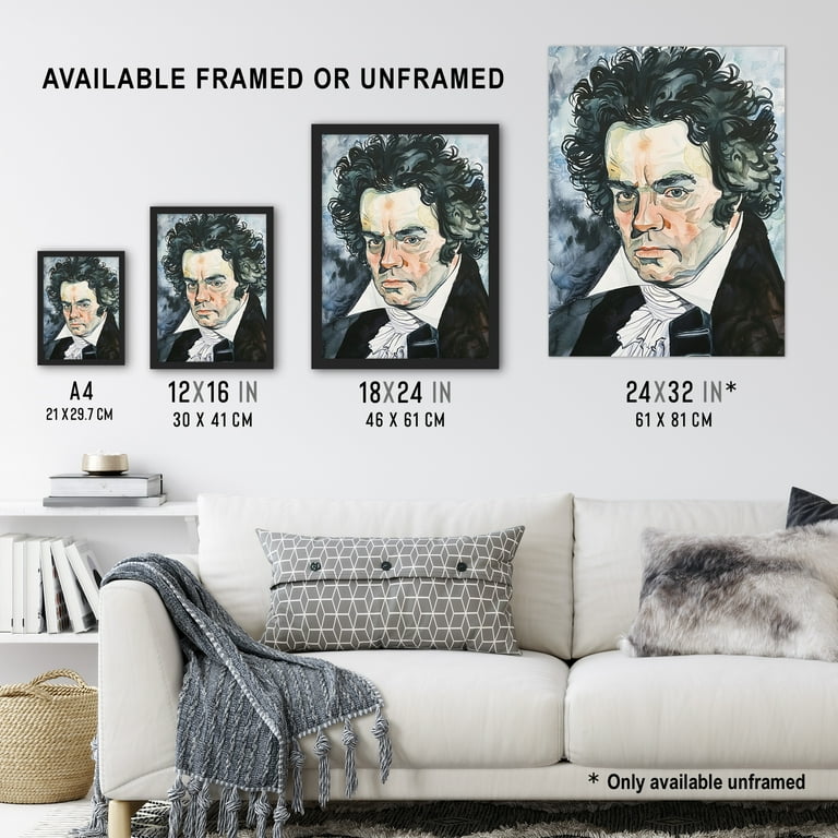 Artery8 Beethoven Classical Music Composer Portrait Living Room